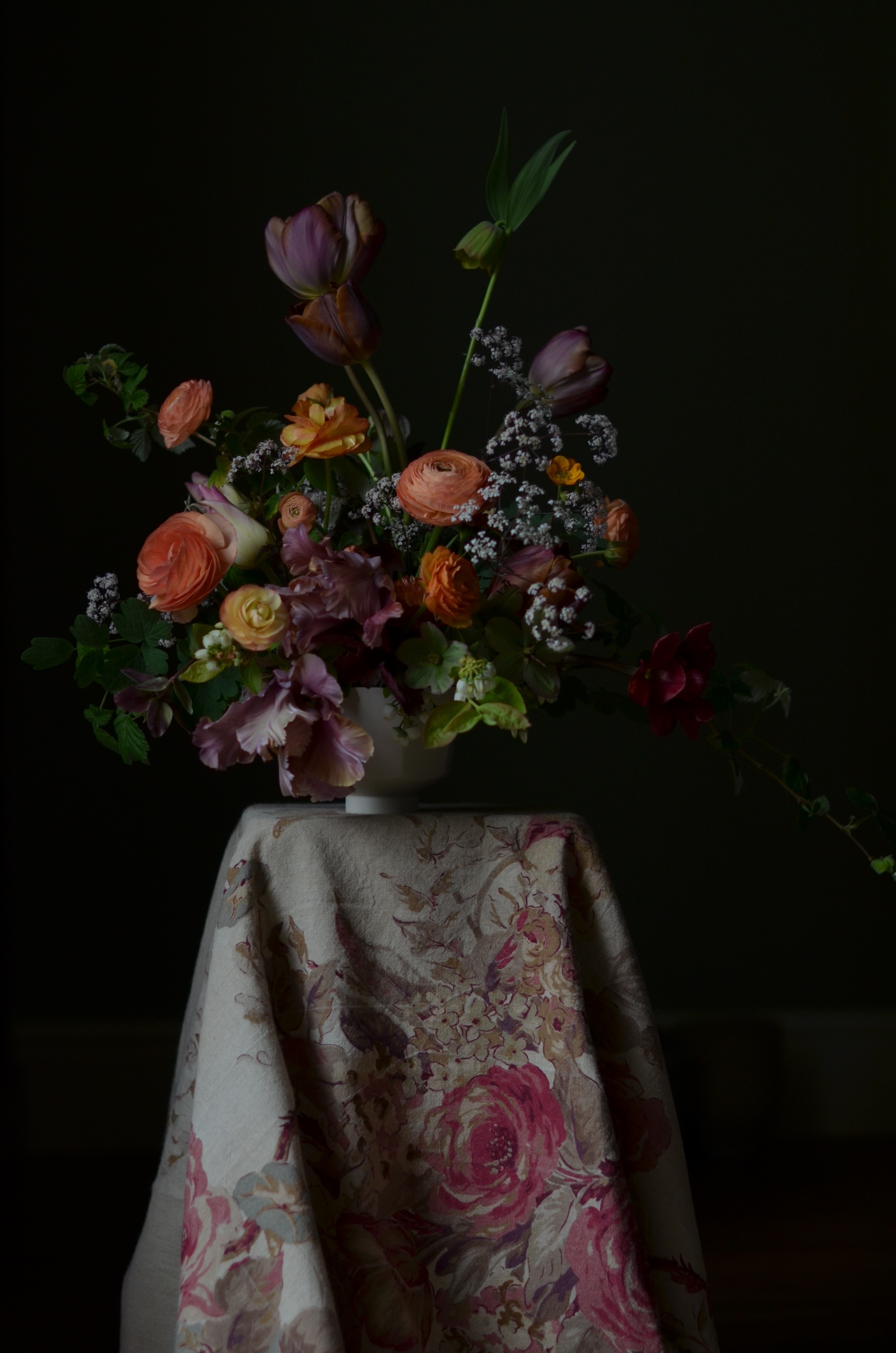 rembrandt tulip arrangement
