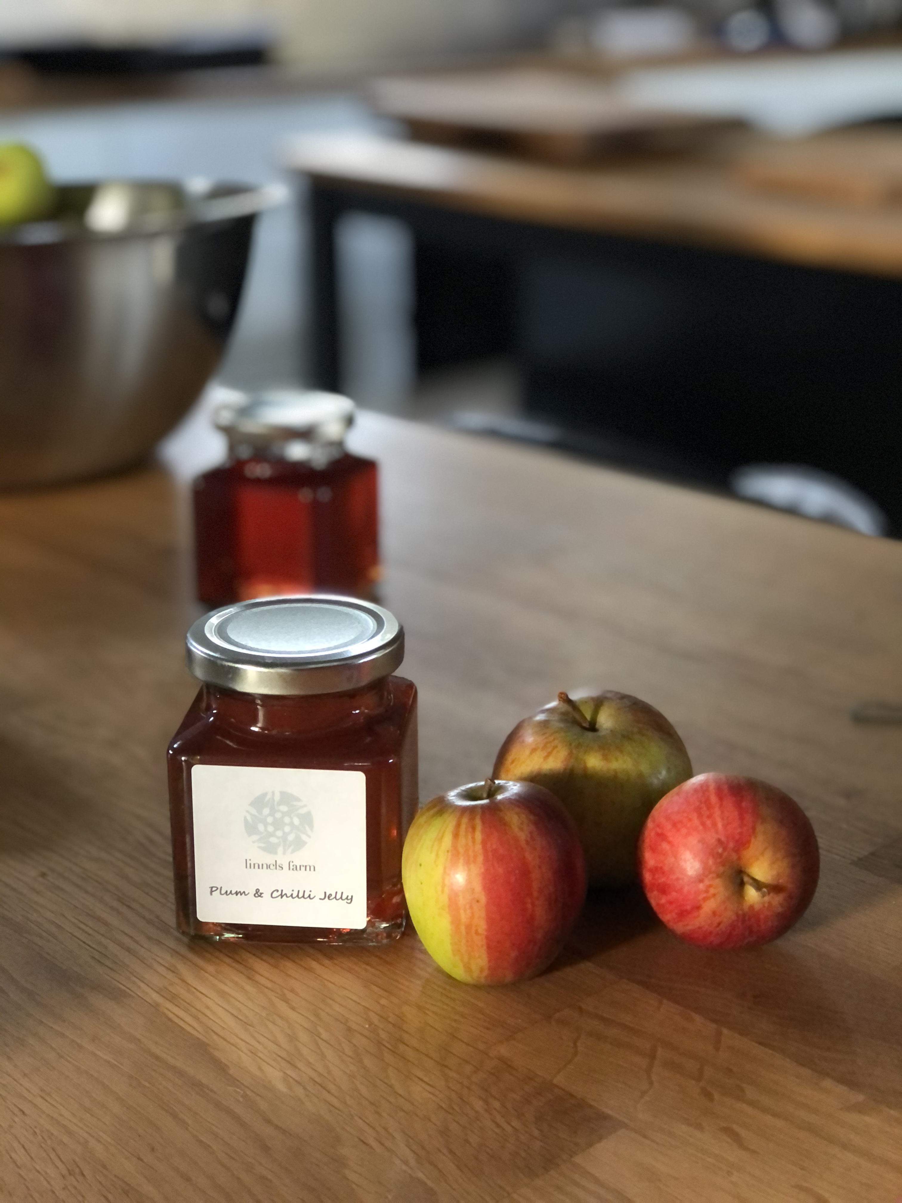 jar of plum and chilli jelly