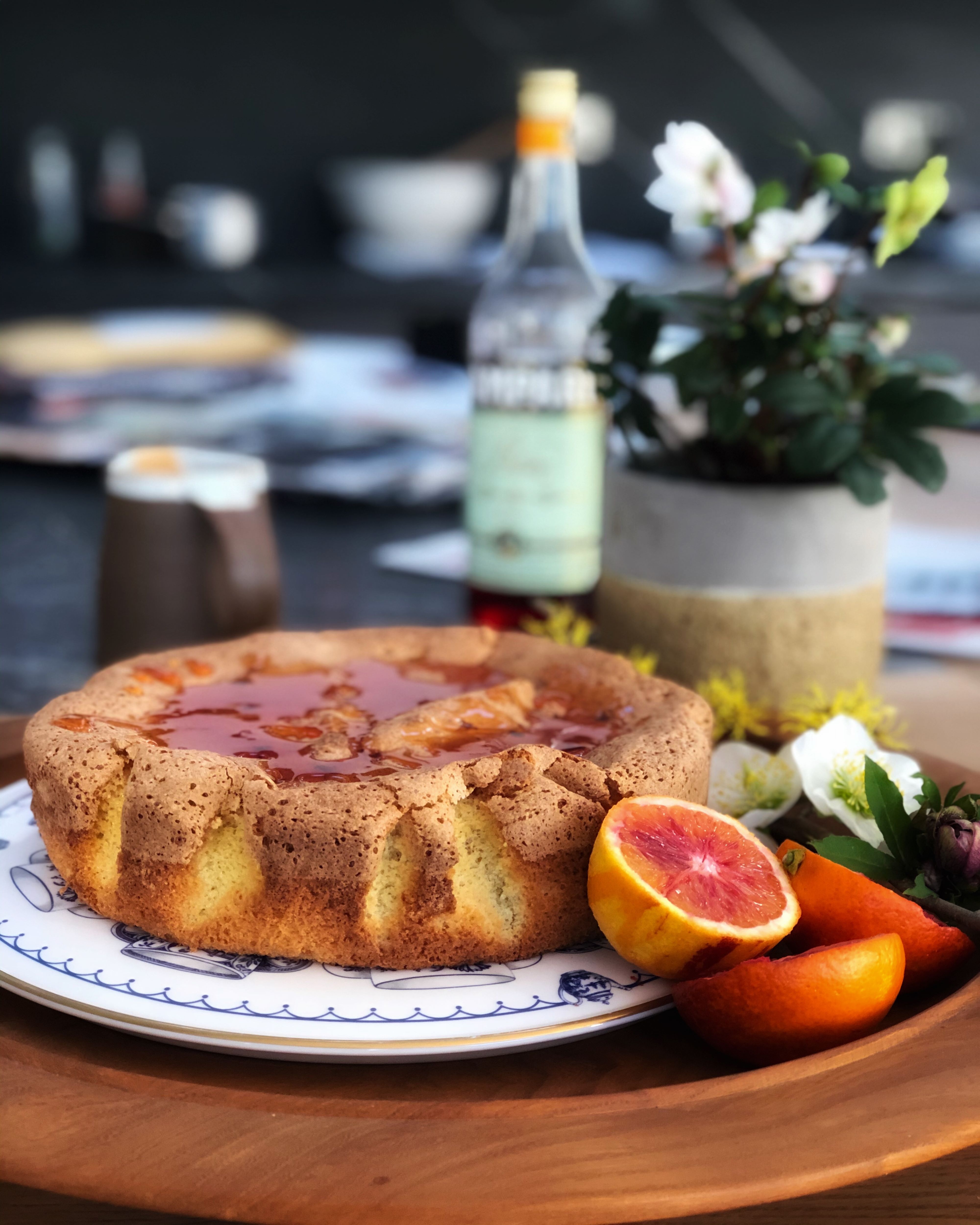 blood orange and campari ruby red cake