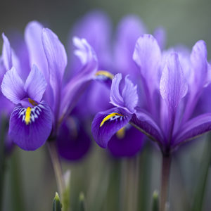 purple minature iris