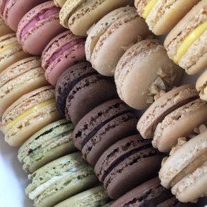 a box of french macarons