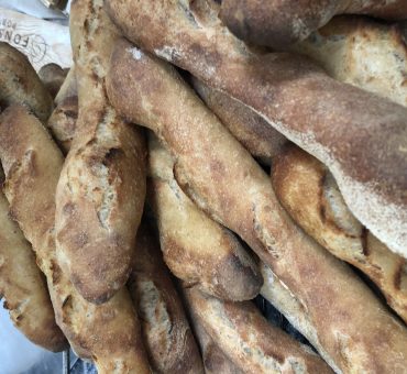 french baguettes homemade fresh baked