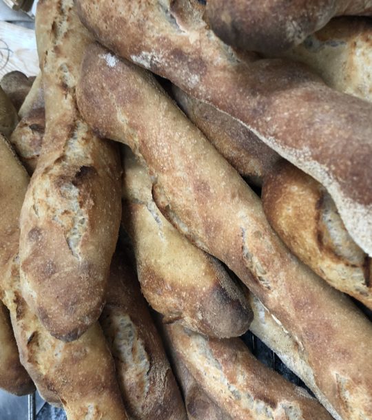 french baguettes homemade fresh baked