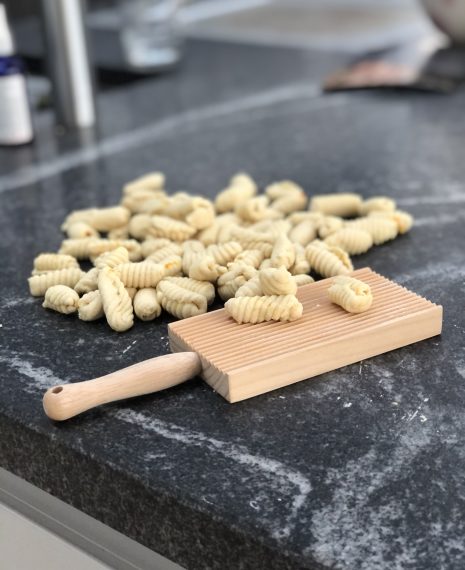 hand rolled malloreddus pasta